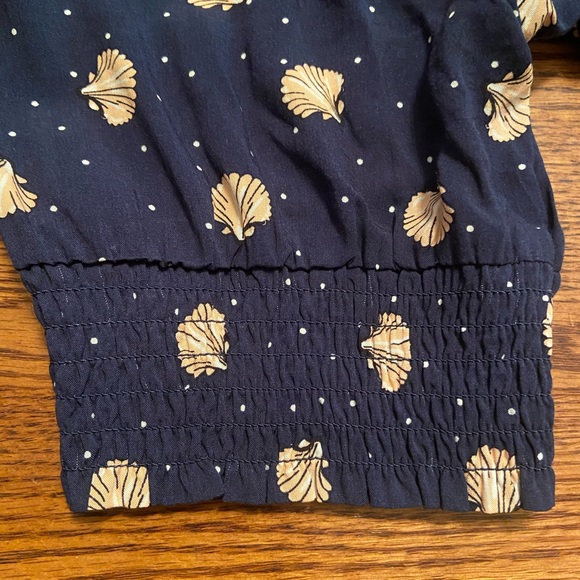 Joanie Navy Shells and Polka Dot Wrap Dress US 12 UK 16 Savannah Outer Space - Picture 3 of 5